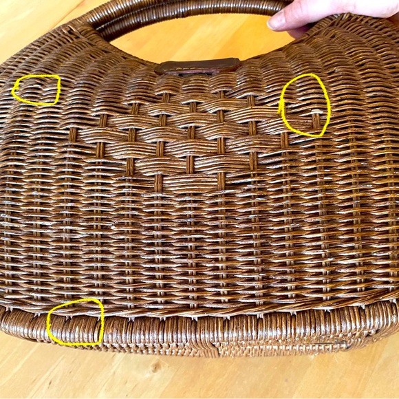 H&M Wicker Basketweave Handbag - Picture 10 of 11